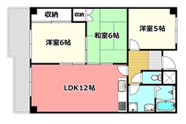 1LDK(46.13m2)の間取り