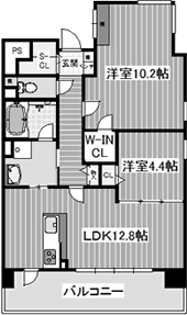 2LDK 65.1㎡