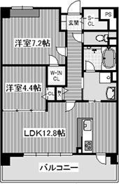 2LDK 60.9㎡