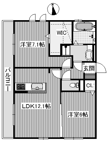 2LDK 58.76m2