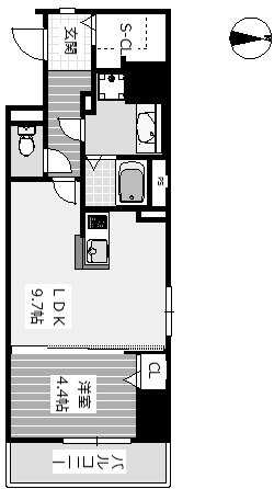 1LDK 40.72㎡