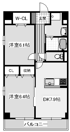 2DK 50.96㎡