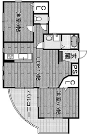 2LDK 65.3㎡